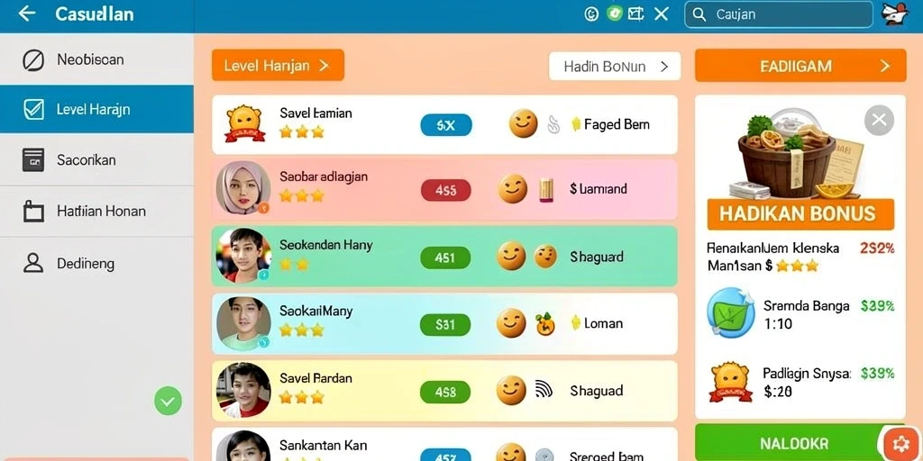 Tampilan antarmuka yang menarik dan user-friendly.