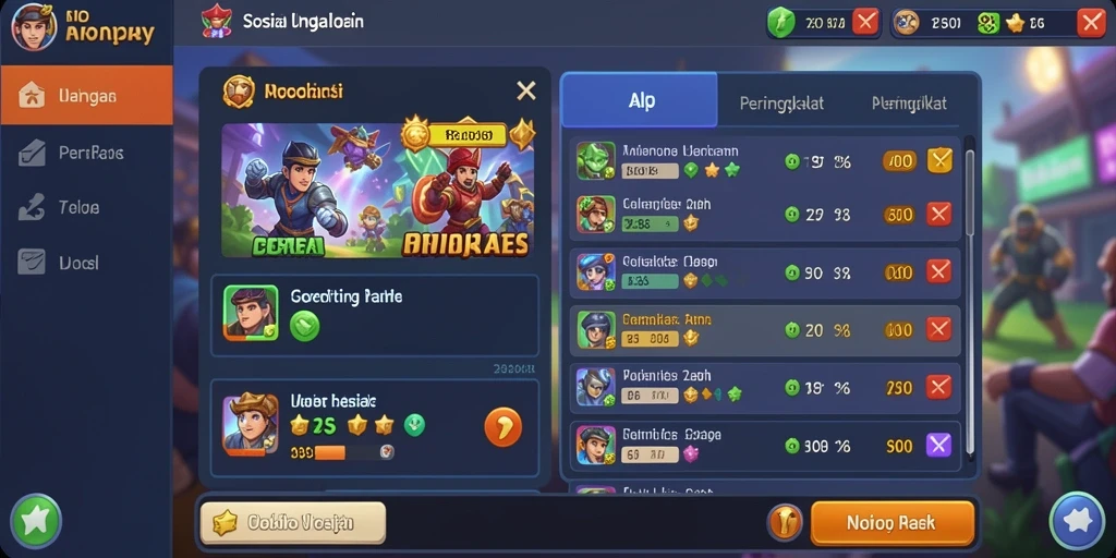 Tampilan grafis yang menakjubkan dalam permainan.