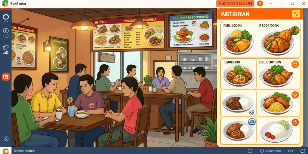 Tampilan antarmuka yang modern dan menarik.
